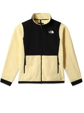 The North Face Women’s Retro Denali Fleece Jacket – Pale Banana/Black – Size M 💛